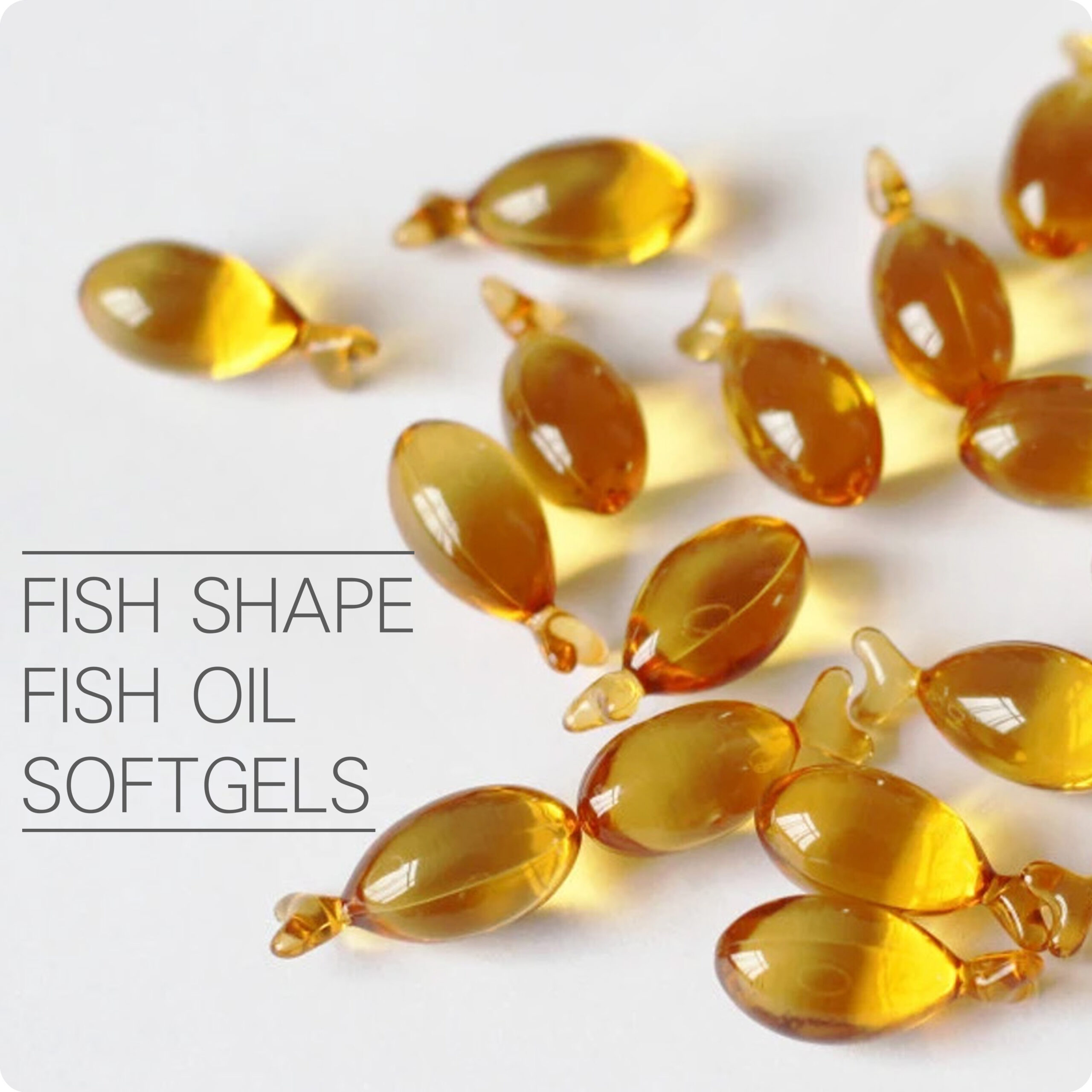 Fish Shape Fish Oil Softgels