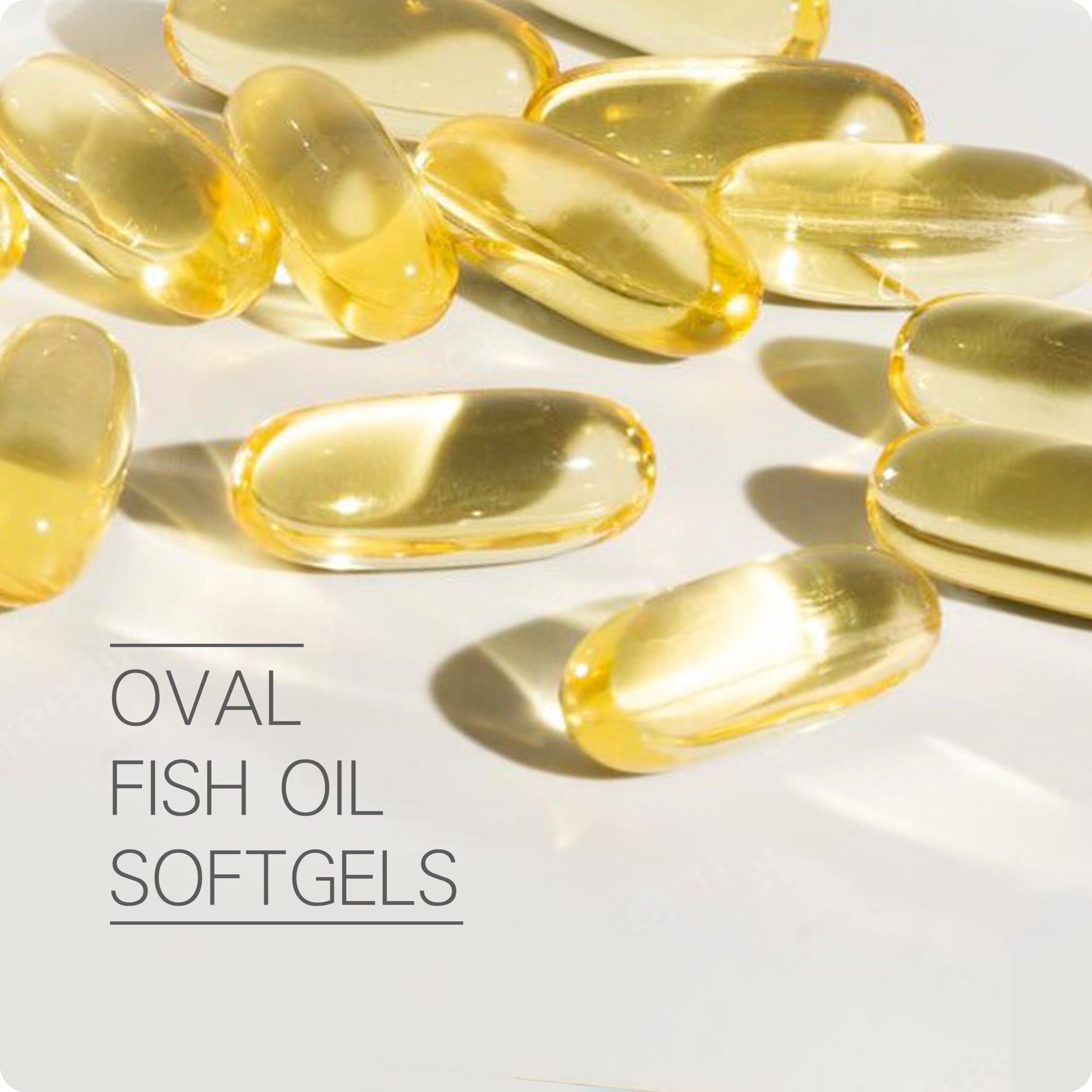 Oval Fish Oil Softgels