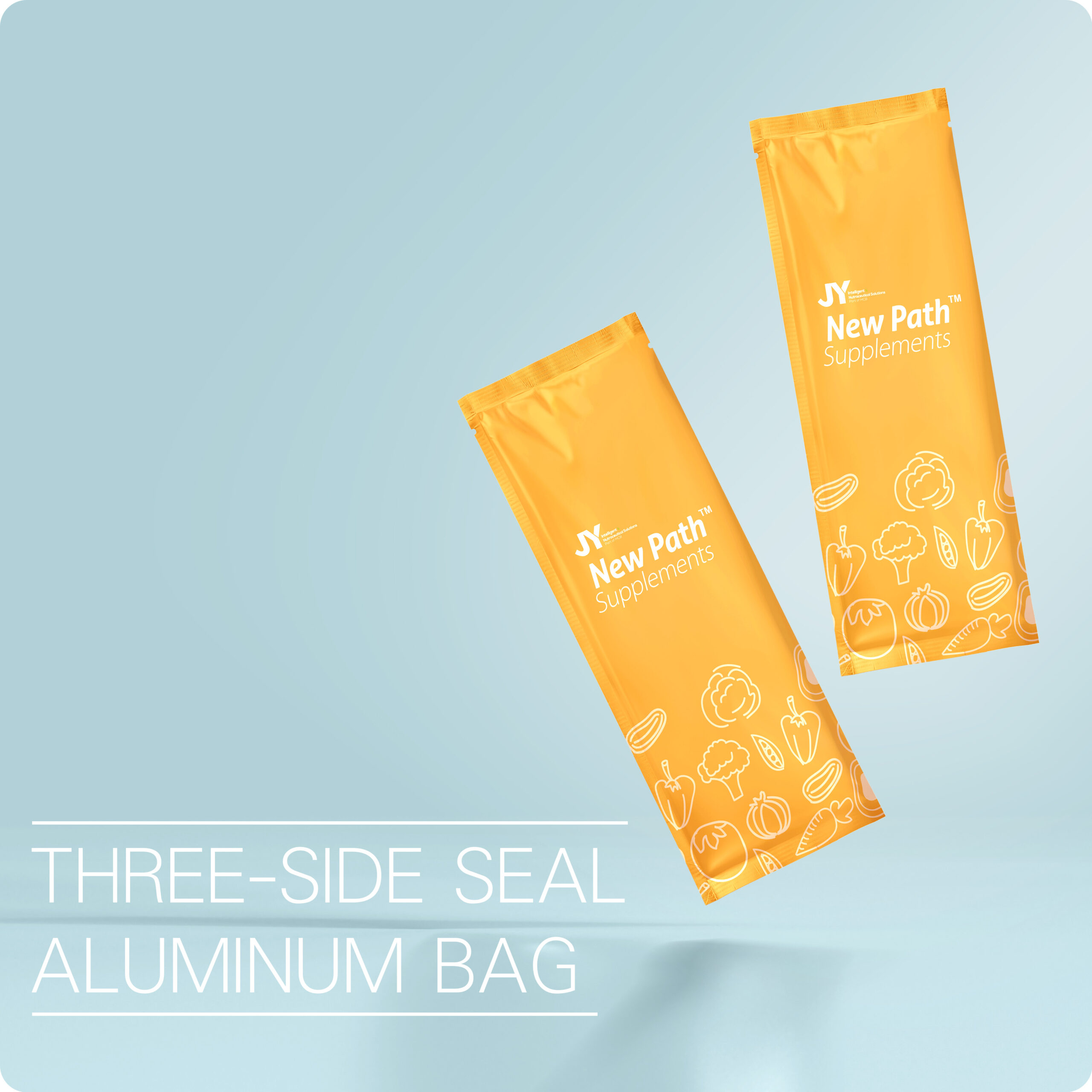 Three-side seal aluminum bag